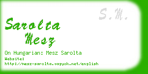 sarolta mesz business card